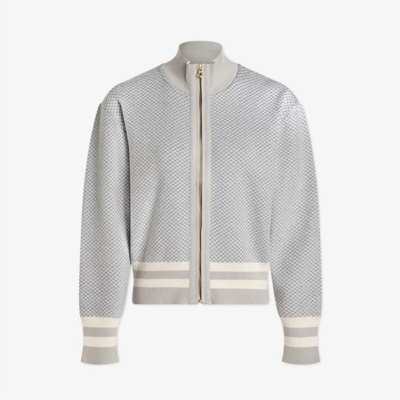 Varley Jackets & Blazers - Varley Light Gray Ribbed Knit